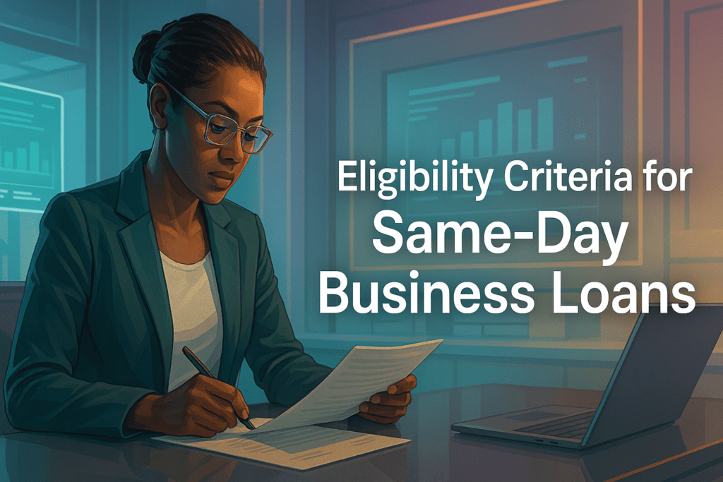 Eligibility Criteria for Same-Day Business Loans