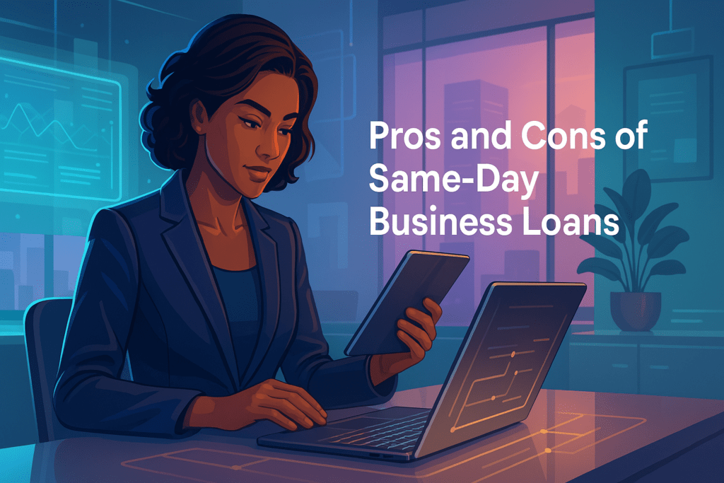 Pros and Cons of Same-Day Business Loans