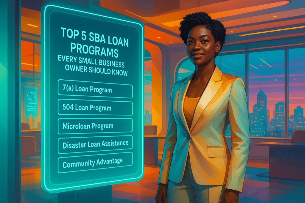 Top 5 SBA Loan Programs Every Small Business Owner Should Know Top 5 SBA Loan Programs Every Small Business Owner Should Know