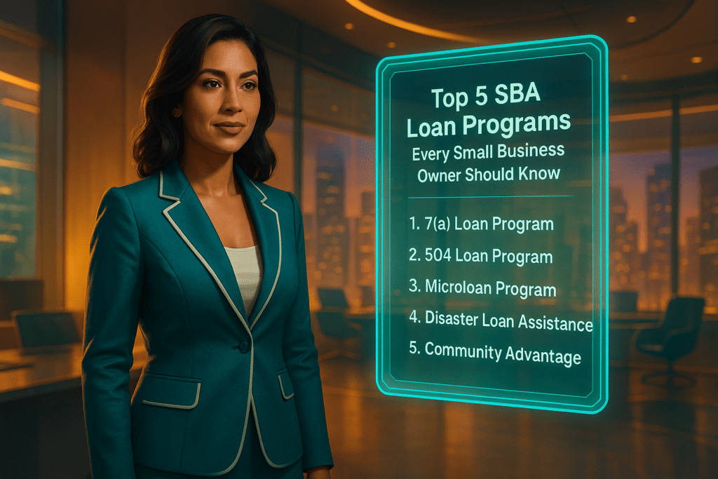 Top 5 SBA Loan Programs Every Small Business Owner Should Know