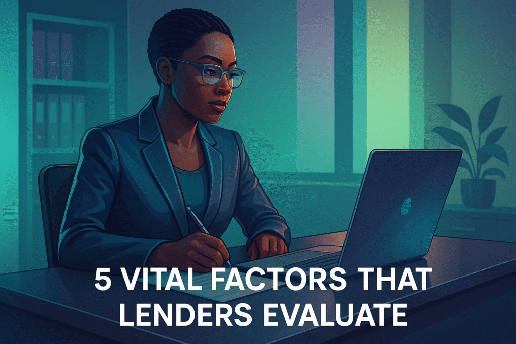 5 Vital Factors That Lenders Evaluate 5 Vital Factors That Lenders Evaluate
