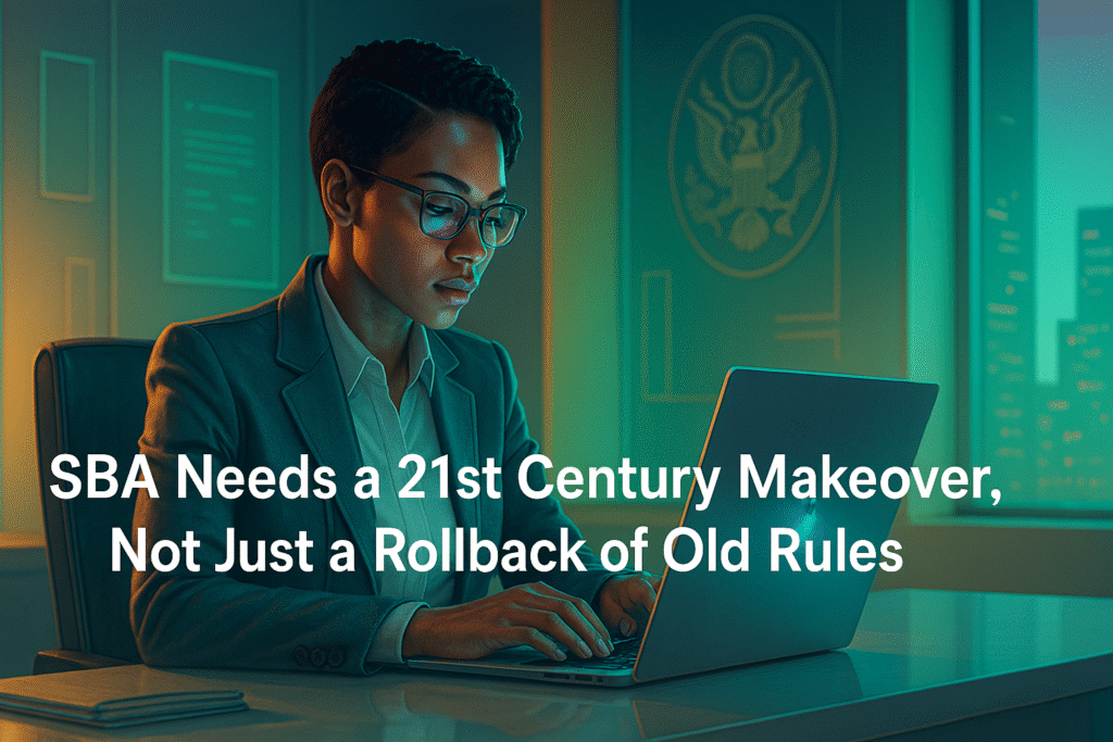 SBA Needs a 21st Century Makeover, Not Just a Rollback of Old Rules