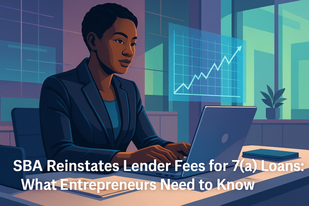 SBA Reinstates Lender Fees for 7(a) Loans: What Entrepreneurs Need to Know SBA Reinstates Lender Fees for 7(a) Loans: What Entrepreneurs Need to Know
