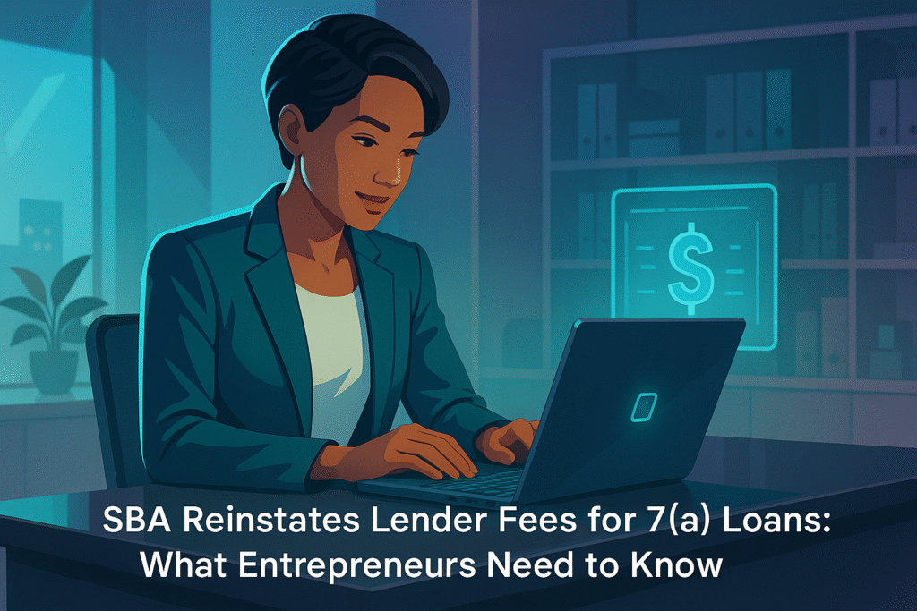 SBA Reinstates Lender Fees for 7(a) Loans: What Entrepreneurs Need to Know SBA Reinstates Lender Fees for 7(a) Loans: What Entrepreneurs Need to Know
