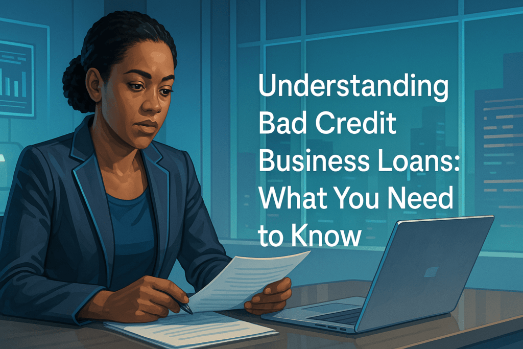 Understanding Bad Credit Business Loans: What You Need to Know