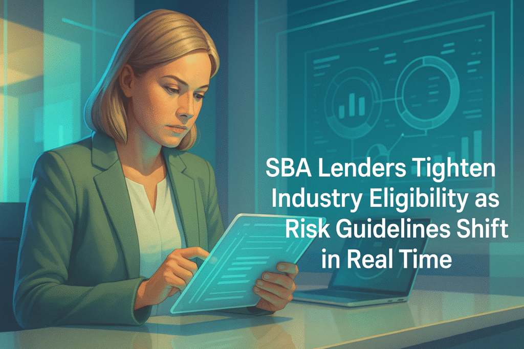 SBA Lenders Tighten Industry Eligibility as Risk Guidelines Shift in Real Time