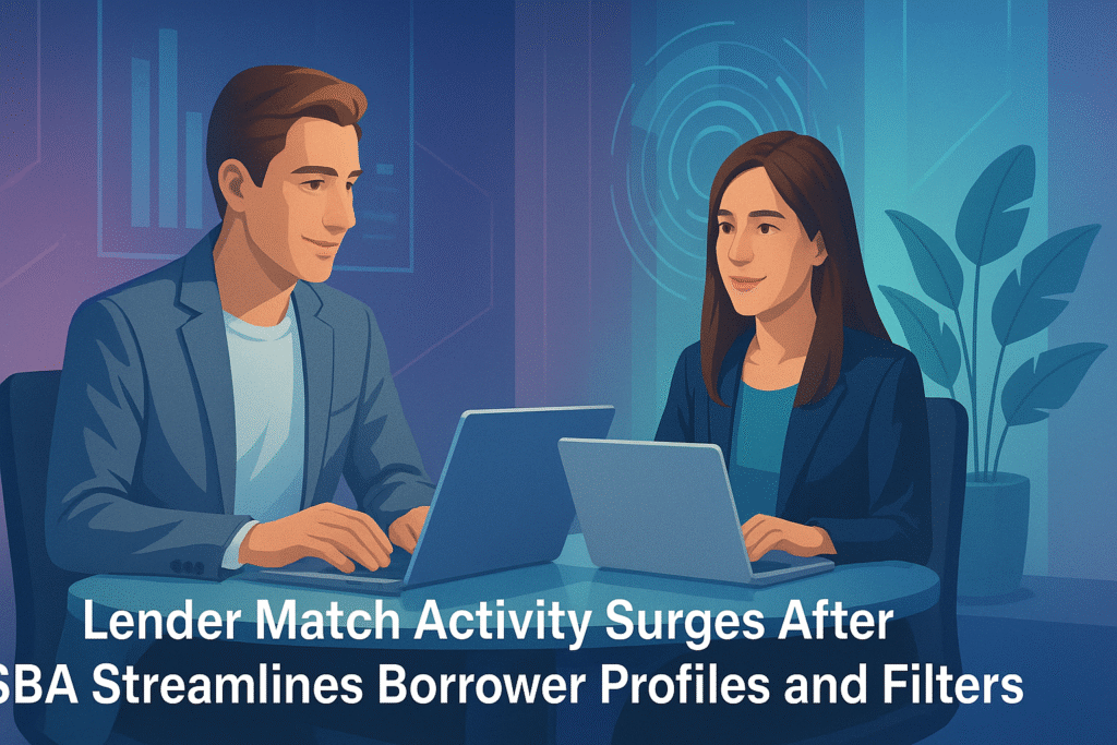 Lender Match Activity Surges After SBA Streamlines Borrower Profiles and Filters