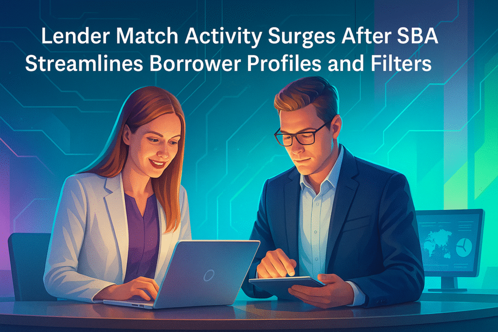 Lender Match Activity Surges After SBA Streamlines Borrower Profiles and Filters Lender Match Activity Surges After SBA Streamlines Borrower Profiles and Filters