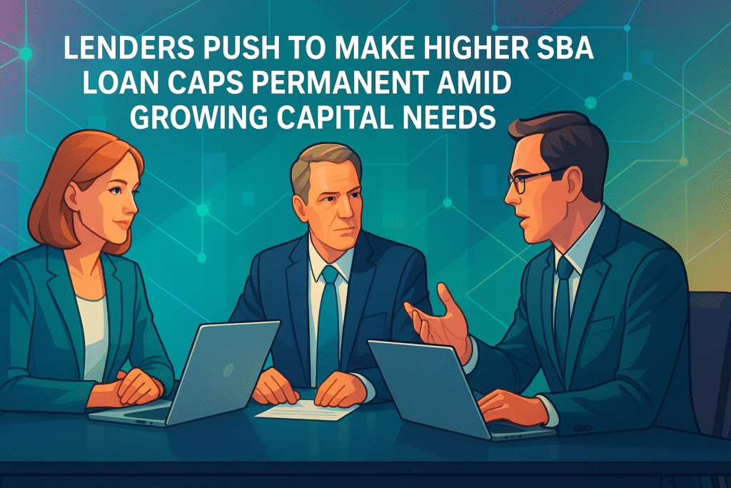 Lenders Push to Make Higher SBA Loan Caps Permanent Amid Growing Capital Needs Lenders Push to Make Higher SBA Loan Caps Permanent Amid Growing Capital Needs