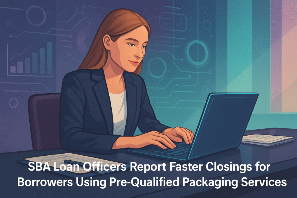 SBA Loan Officers Report Faster Closings for Borrowers Using Pre-Qualified Packaging Services SBA Loan Officers Report Faster Closings for Borrowers Using Pre-Qualified Packaging Services