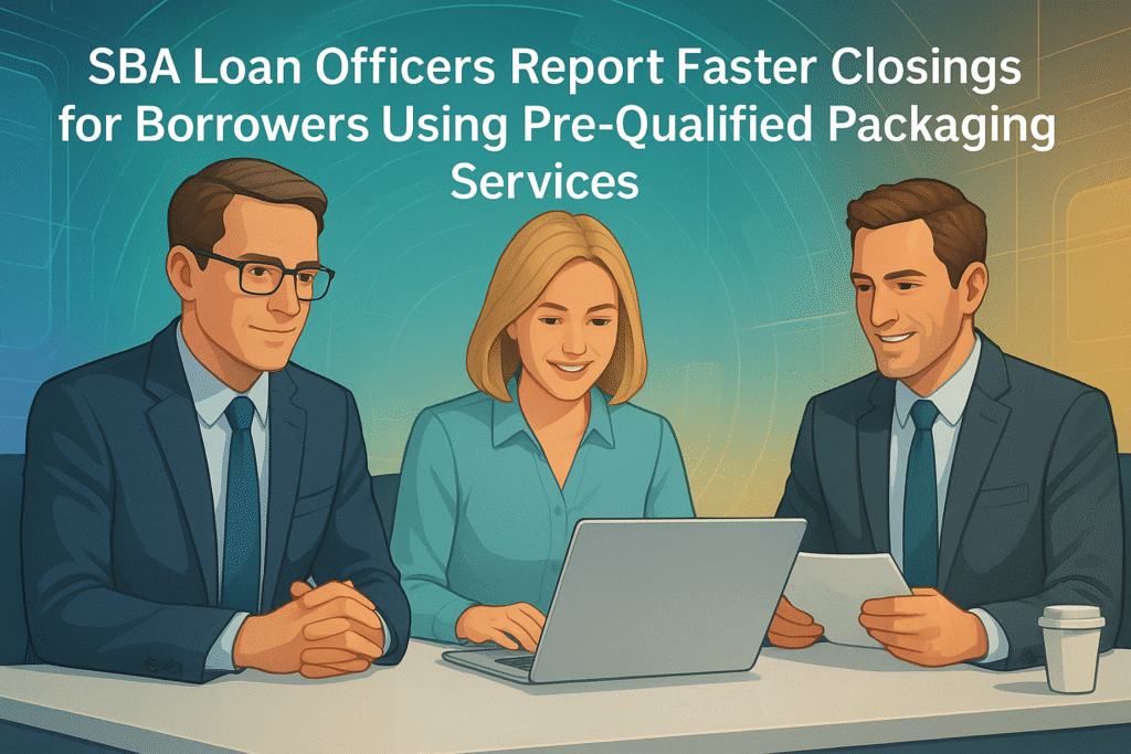 SBA Loan Officers Report Faster Closings for Borrowers Using Pre-Qualified Packaging Services