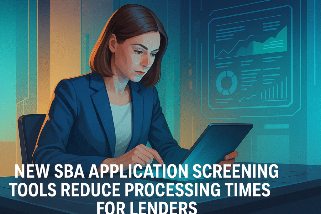 New SBA Application Screening Tools Reduce Processing Times for Lenders