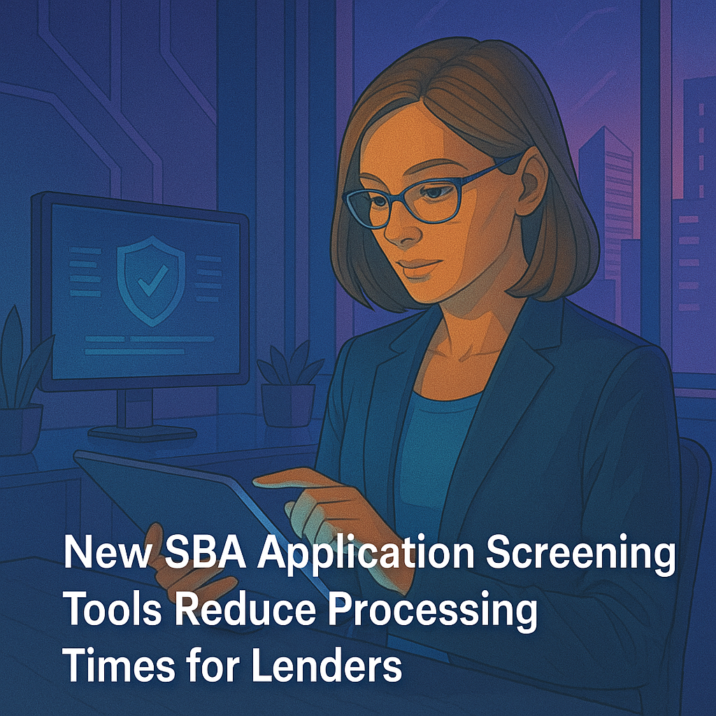 New SBA Application Screening Tools Reduce Processing Times for Lenders New SBA Application Screening Tools Reduce Processing Times for Lenders