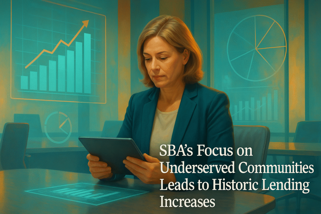 SBA's Focus on Underserved Communities Leads to Historic Lending Increases SBA's Focus on Underserved Communities Leads to Historic Lending Increases