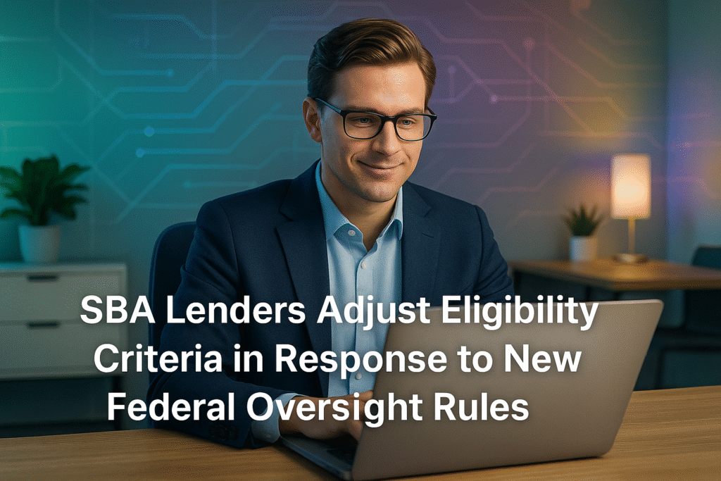 SBA Lenders Adjust Eligibility Criteria in Response to New Federal Oversight Rules SBA Lenders Adjust Eligibility Criteria in Response to New Federal Oversight Rules