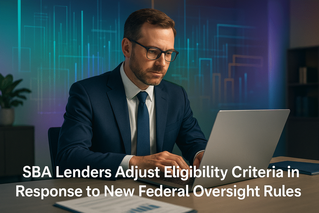 SBA Lenders Adjust Eligibility Criteria in Response to New Federal Oversight Rules