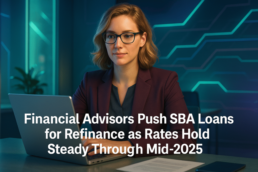 Financial Advisors Push SBA Loans for Refinance as Rates Hold Steady Through Mid-2025 Financial Advisors Push SBA Loans for Refinance as Rates Hold Steady Through Mid-2025