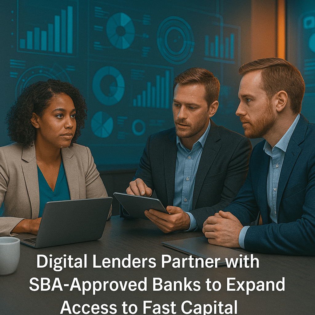 Digital Lenders Partner with SBA-Approved Banks to Expand Access to Fast Capital