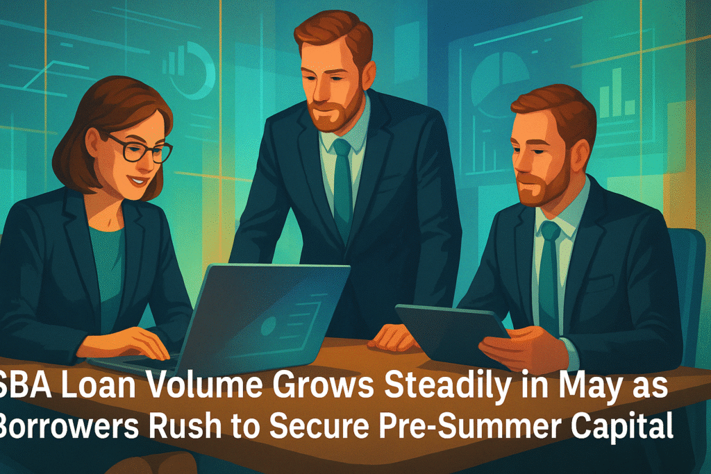 SBA Loan Volume Grows Steadily in May as Borrowers Rush to Secure Pre-Summer Capital SBA Loan Volume Grows Steadily in May as Borrowers Rush to Secure Pre-Summer Capital