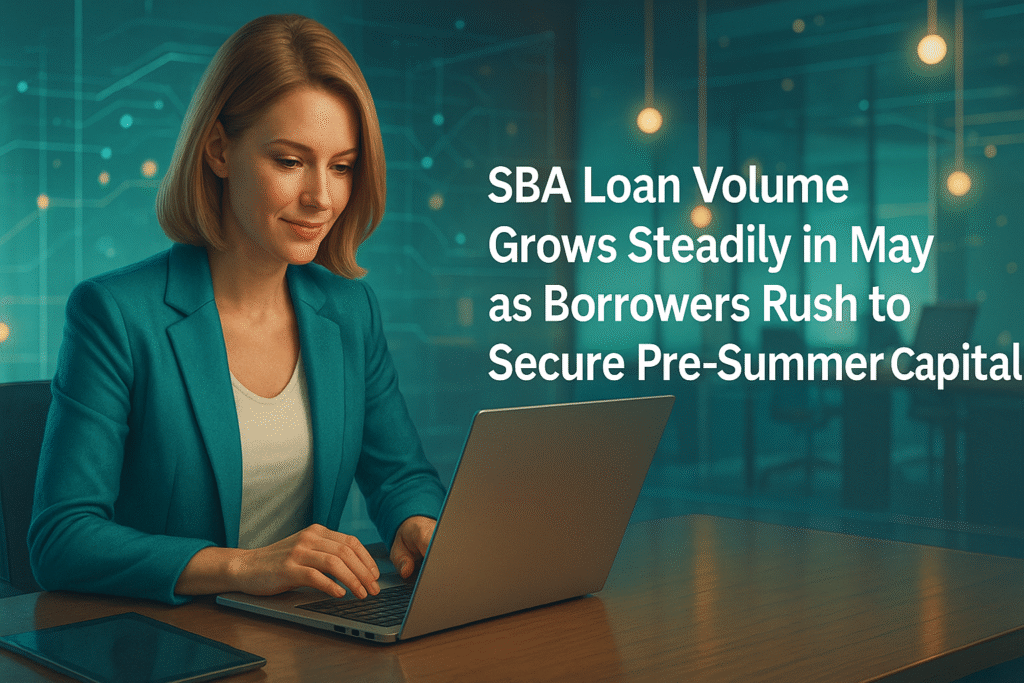 SBA Loan Volume Grows Steadily in May as Borrowers Rush to Secure Pre-Summer Capital SBA Loan Volume Grows Steadily in May as Borrowers Rush to Secure Pre-Summer Capital