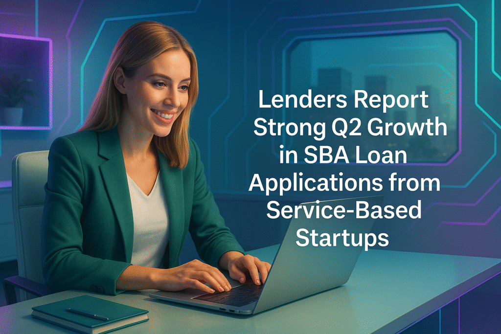 Lenders Report Strong Q2 Growth in SBA Loan Applications from Service-Based Startups