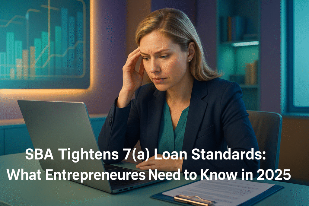 SBA Tightens 7(a) Loan Standards: What Entrepreneurs Need to Know in 2025 SBA Tightens 7(a) Loan Standards: What Entrepreneurs Need to Know in 2025