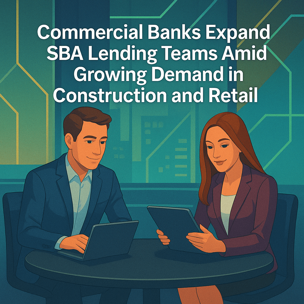 Commercial Banks Expand SBA Lending Teams Amid Growing Demand in Construction and Retail Commercial Banks Expand SBA Lending Teams Amid Growing Demand in Construction and Retail