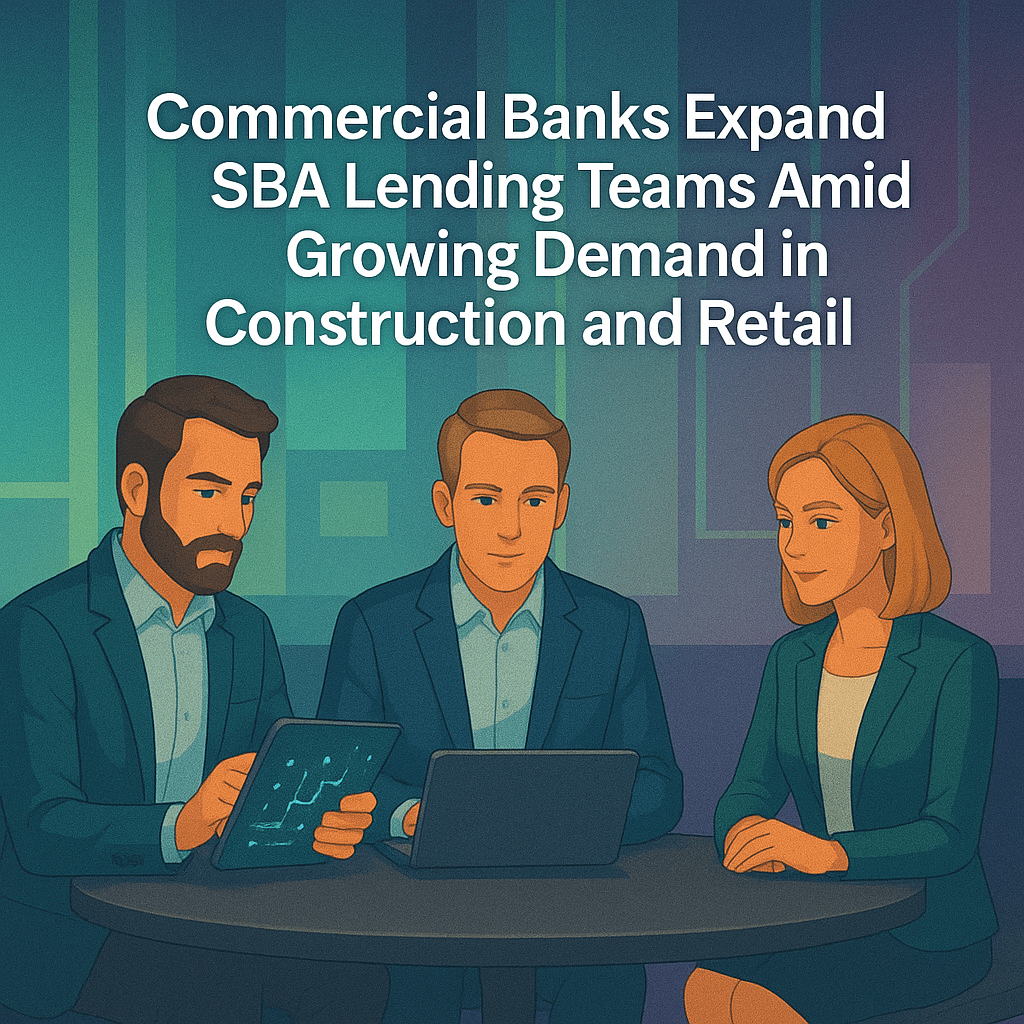 Commercial Banks Expand SBA Lending Teams Amid Growing Demand in Construction and Retail