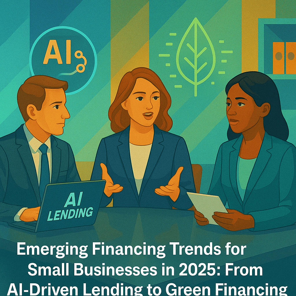 Emerging Financing Trends for Small Businesses in 2025: From AI-Driven Lending to Green Financing Emerging Financing Trends for Small Businesses in 2025: From AI-Driven Lending to Green Financing