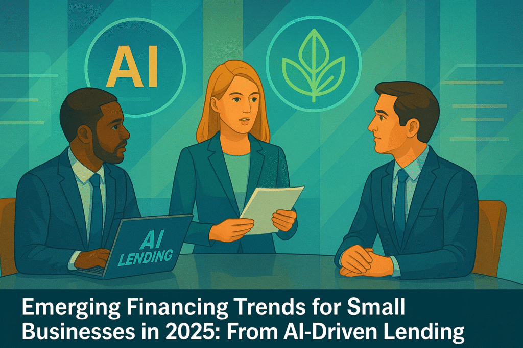Emerging Financing Trends for Small Businesses in 2025: From AI-Driven Lending to Green Financing
