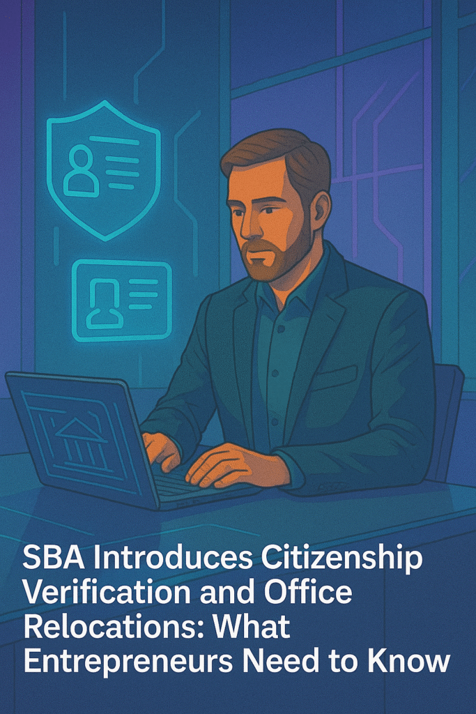 SBA Introduces Citizenship Verification and Office Relocations: What Entrepreneurs Need to Know SBA Introduces Citizenship Verification and Office Relocations: What Entrepreneurs Need to Know