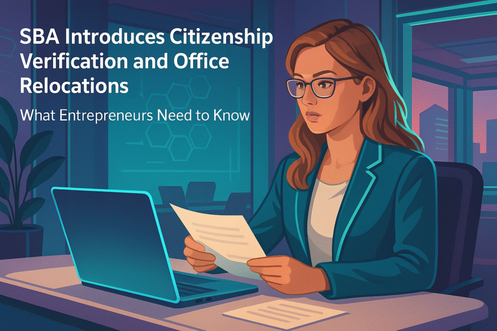 SBA Introduces Citizenship Verification and Office Relocations: What Entrepreneurs Need to Know