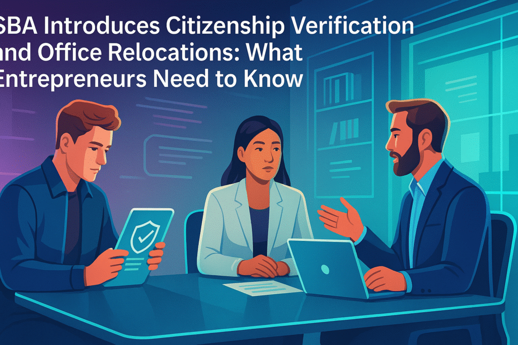 SBA Introduces Citizenship Verification and Office Relocations: What Entrepreneurs Need to Know SBA Introduces Citizenship Verification and Office Relocations: What Entrepreneurs Need to Know