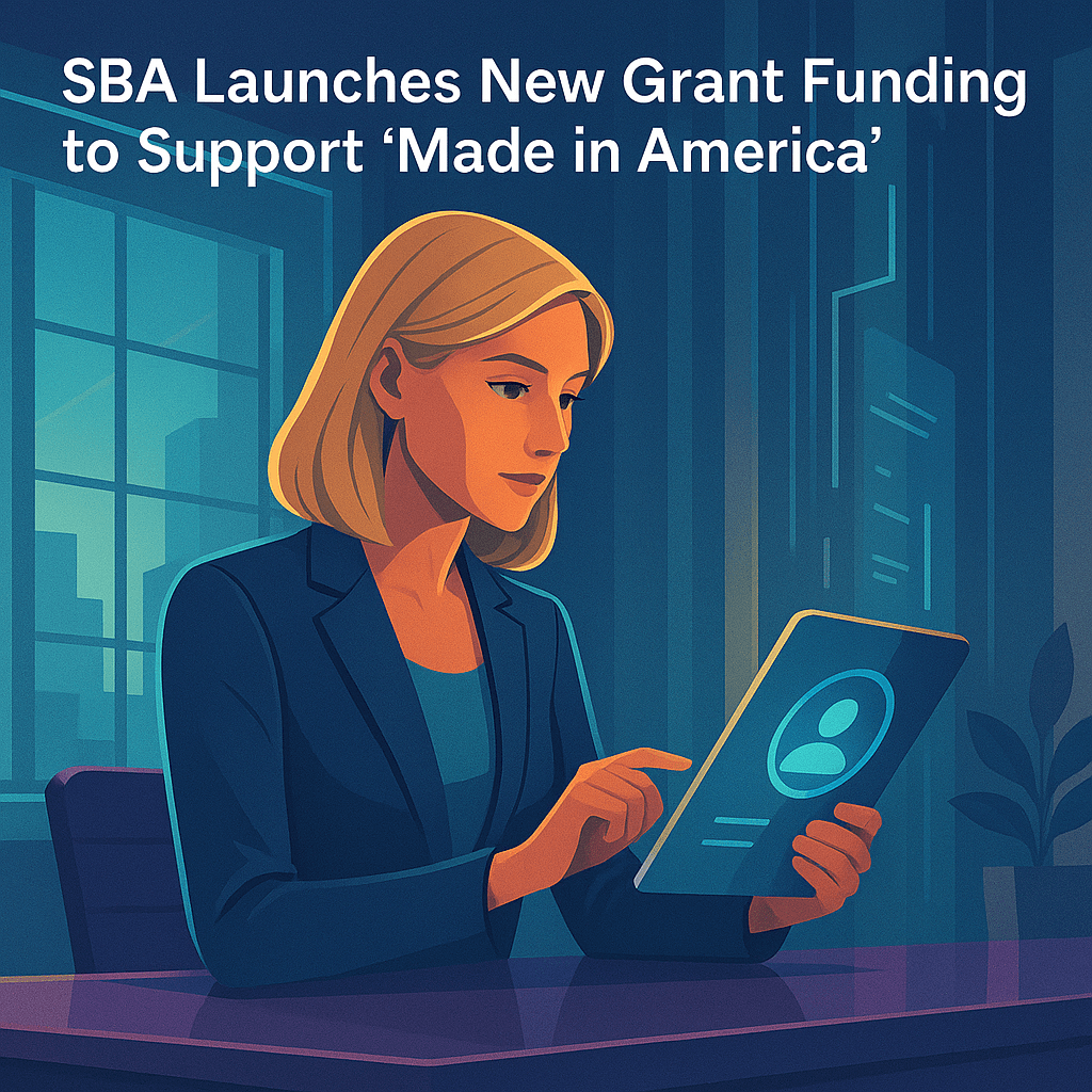 SBA Launches New Grant Funding to Support 'Made in America' Manufacturing SBA Launches New Grant Funding to Support 'Made in America' Manufacturing