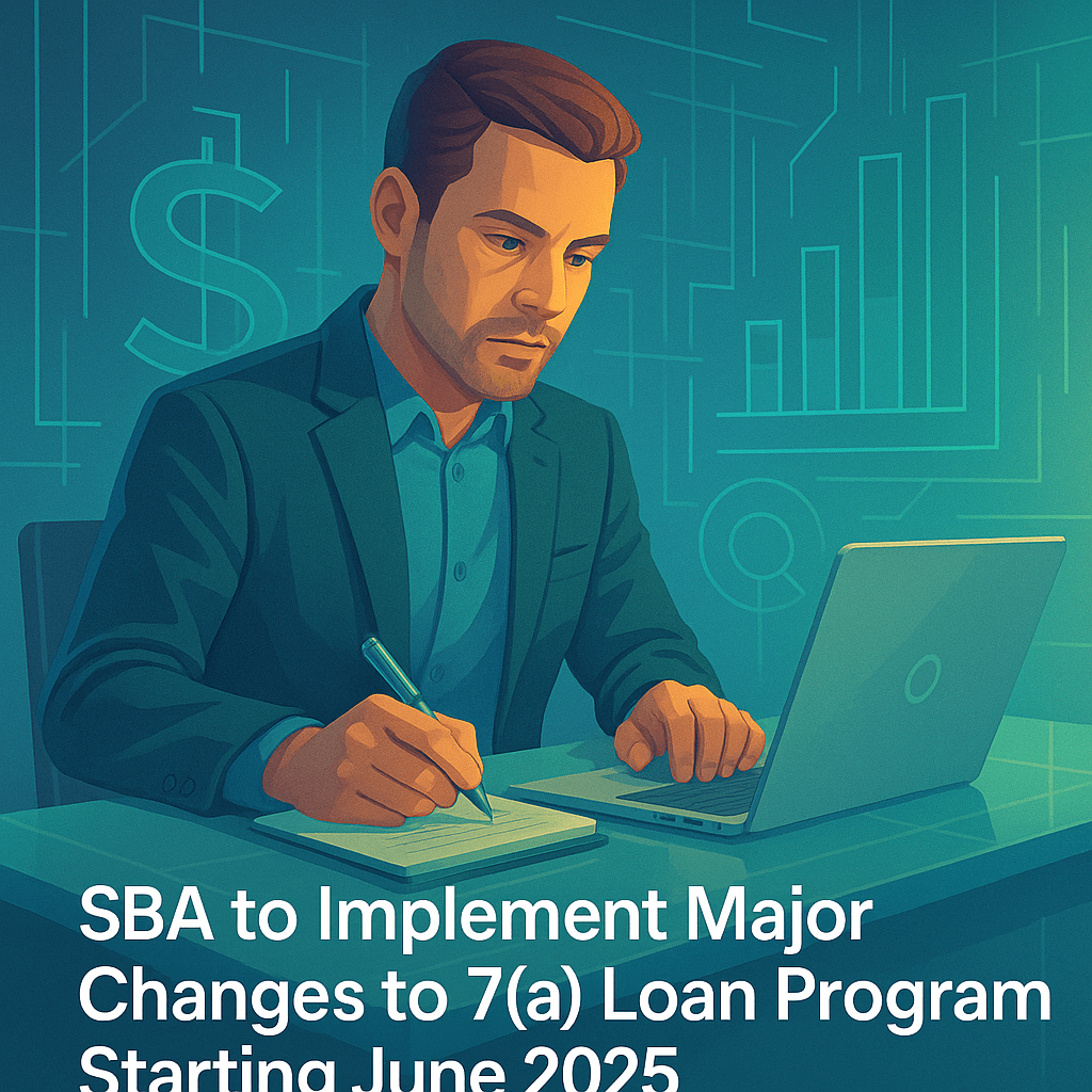 SBA to Implement Major Changes to 7(a) Loan Program Starting June 2025 SBA to Implement Major Changes to 7(a) Loan Program Starting June 2025