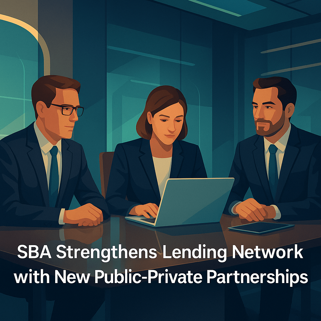 SBA Strengthens Lending Network with New Public-Private Partnerships SBA Strengthens Lending Network with New Public-Private Partnerships