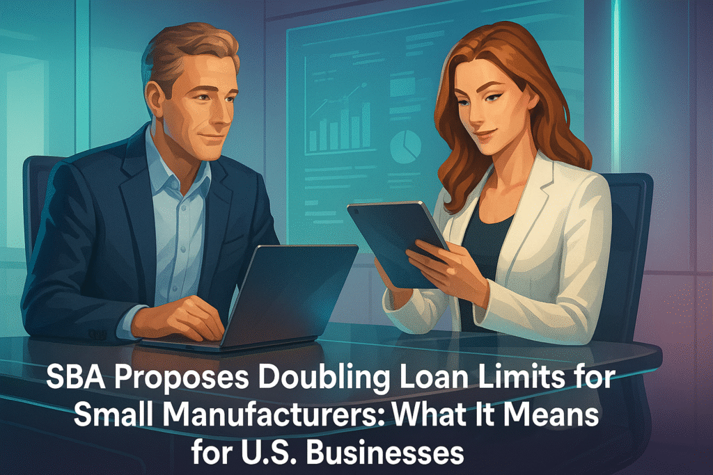 SBA Proposes Doubling Loan Limits for Small Manufacturers: What It Means for U.S. Businesses SBA Proposes Doubling Loan Limits for Small Manufacturers: What It Means for U.S. Businesses