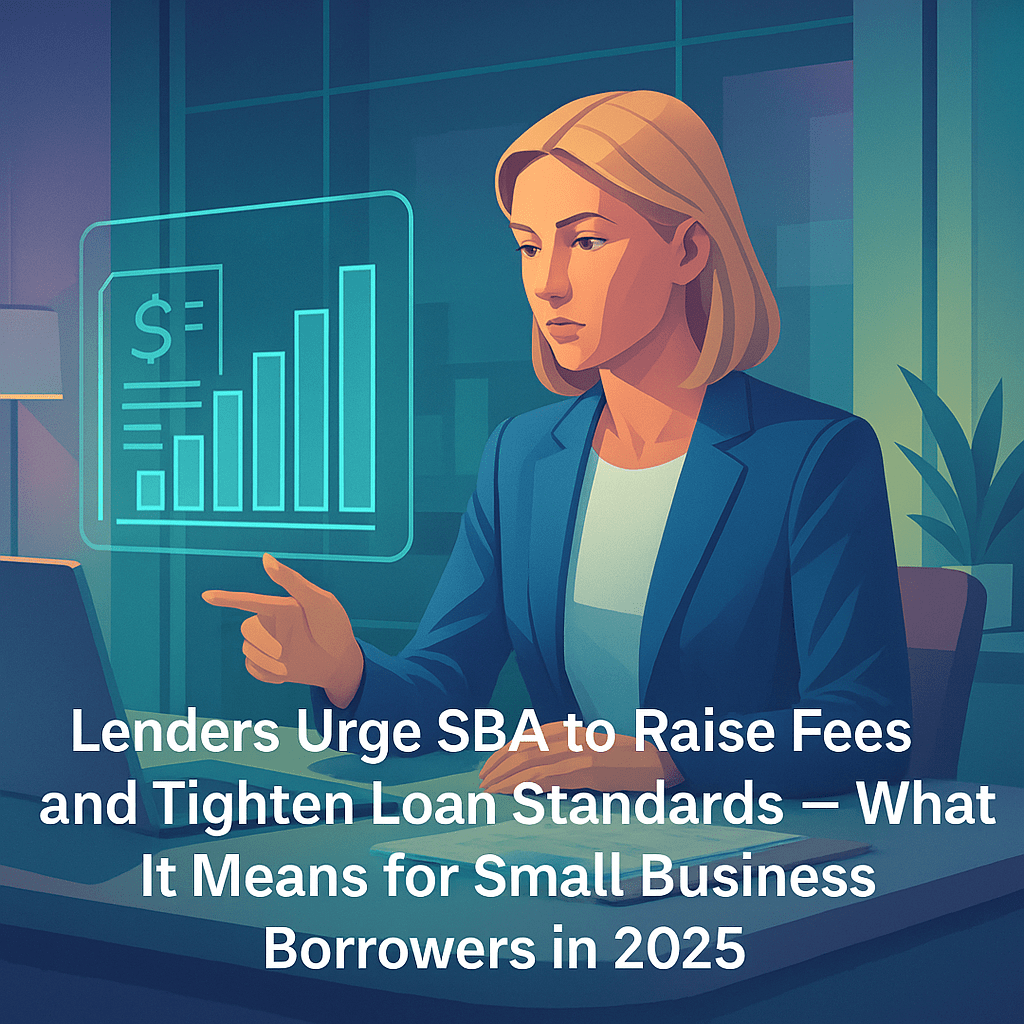 Lenders Urge SBA to Raise Fees and Tighten Loan Standards — What It Means for Small Business Borrowers in 2025