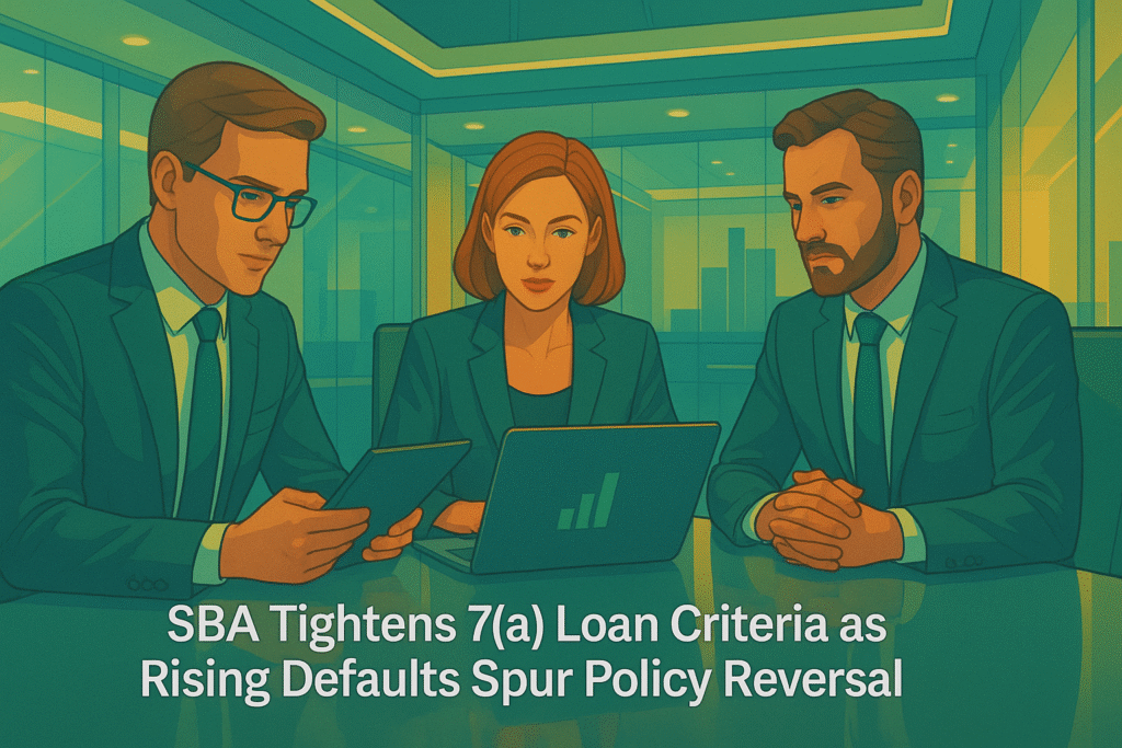 SBA Tightens 7(a) Loan Criteria as Rising Defaults Spur Policy Reversal