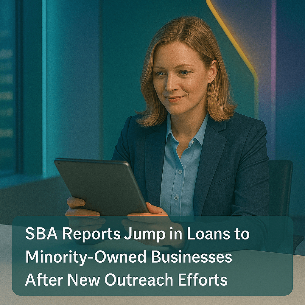 SBA Reports Jump in Loans to Minority-Owned Businesses After New Outreach Efforts SBA Reports Jump in Loans to Minority-Owned Businesses After New Outreach Efforts