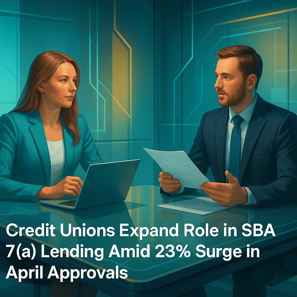 Credit Unions Expand Role in SBA 7(a) Lending Amid 23% Surge in April Approvals Credit Unions Expand Role in SBA 7(a) Lending Amid 23% Surge in April Approvals