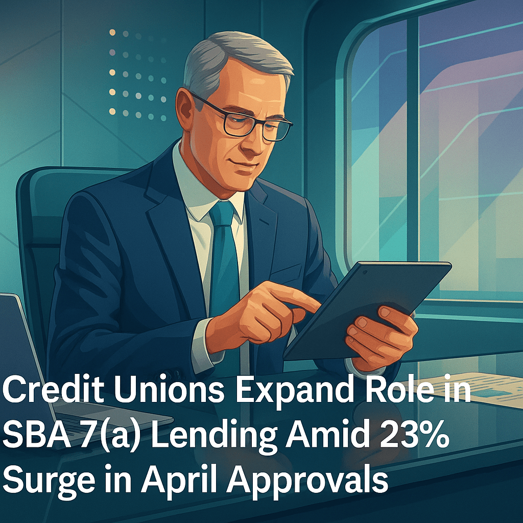 Credit Unions Expand Role in SBA 7(a) Lending Amid 23% Surge in April Approvals