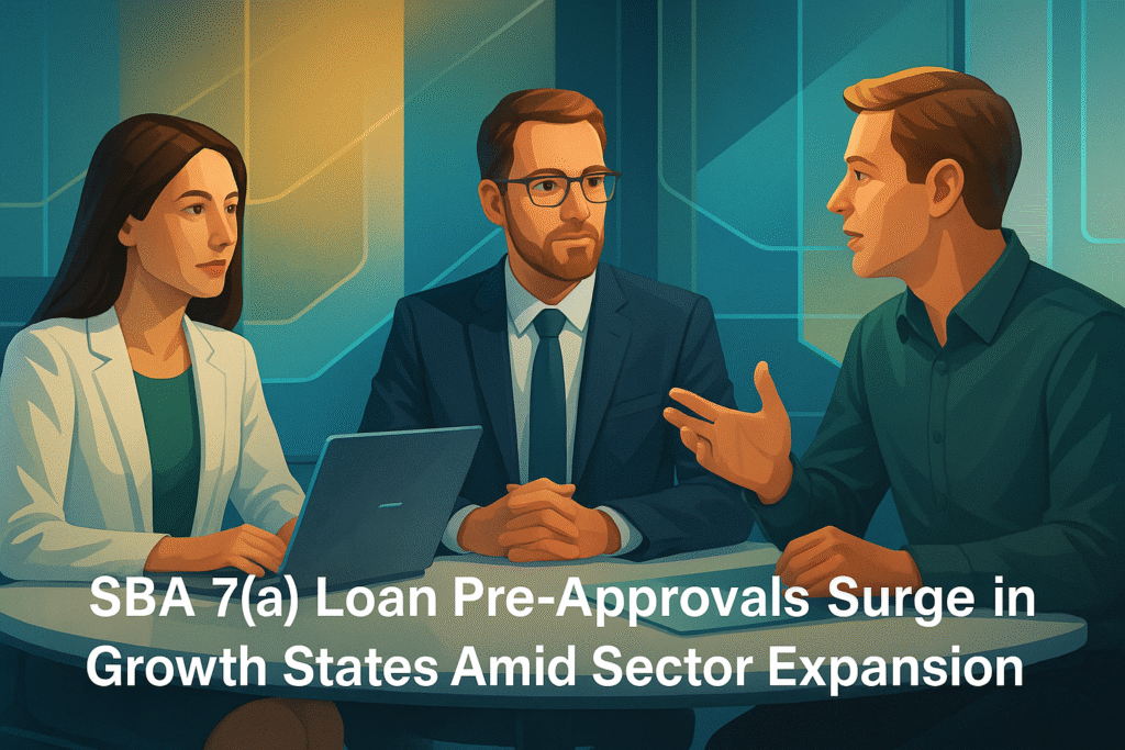 SBA 7(a) Loan Pre-Approvals Surge in Growth States Amid Sector Expansion SBA 7(a) Loan Pre-Approvals Surge in Growth States Amid Sector Expansion